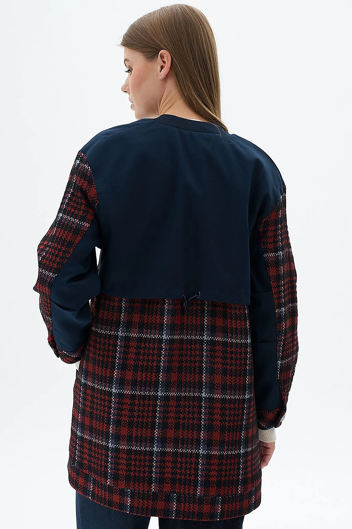 Back Detailed Jacket Dark Navy Blue
