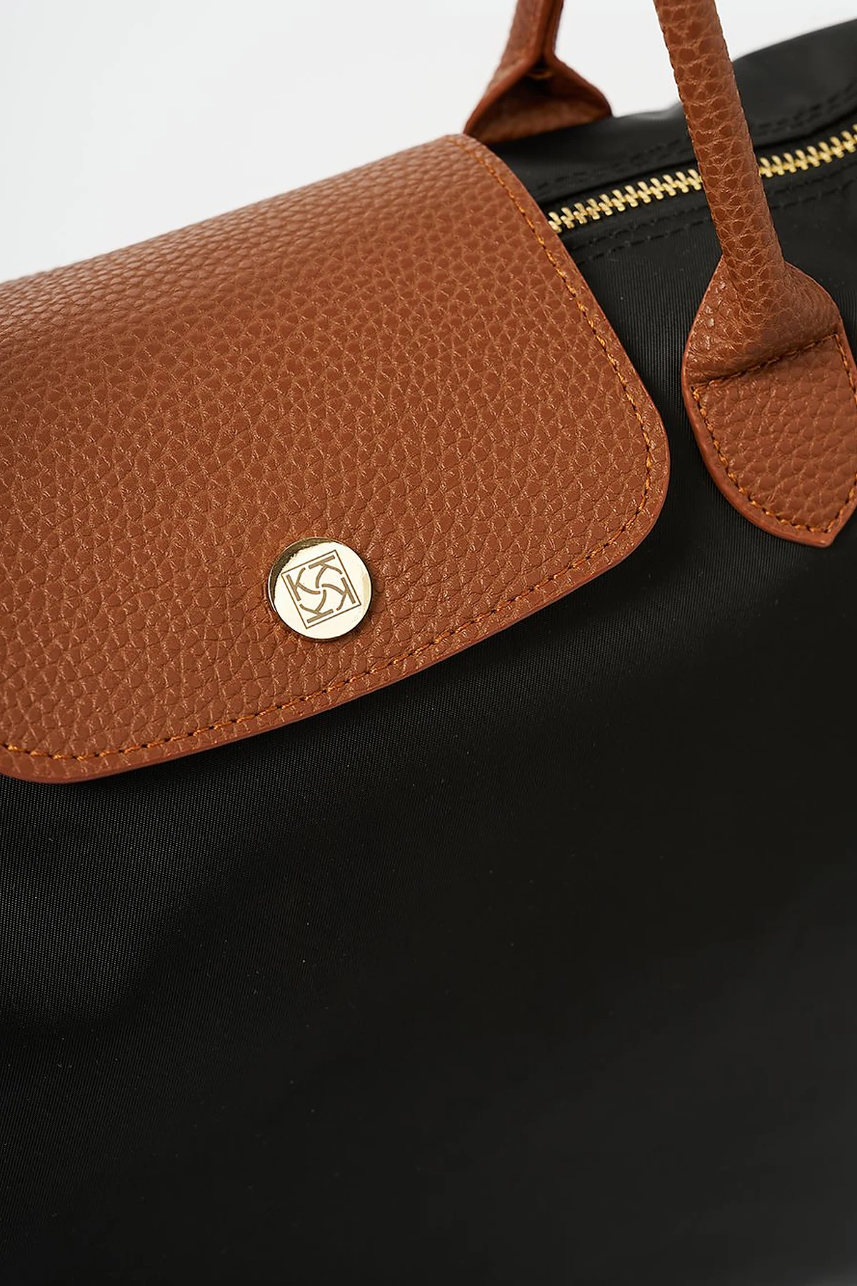 Büyük Boy Çıt Çıtlı Shopper Çanta Siyah