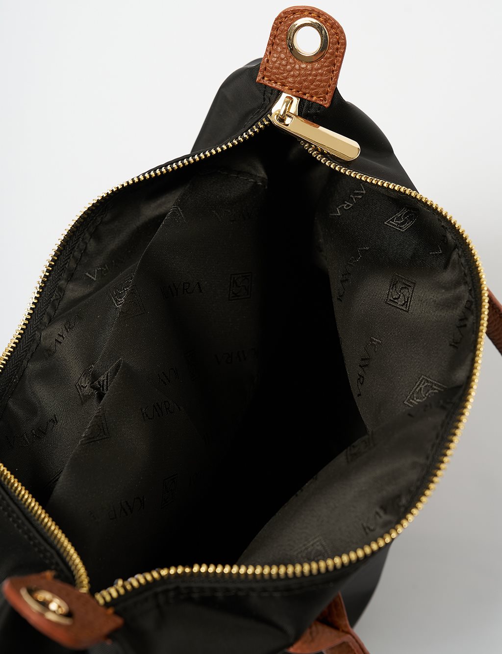 Large Snap Shopper Bag Black