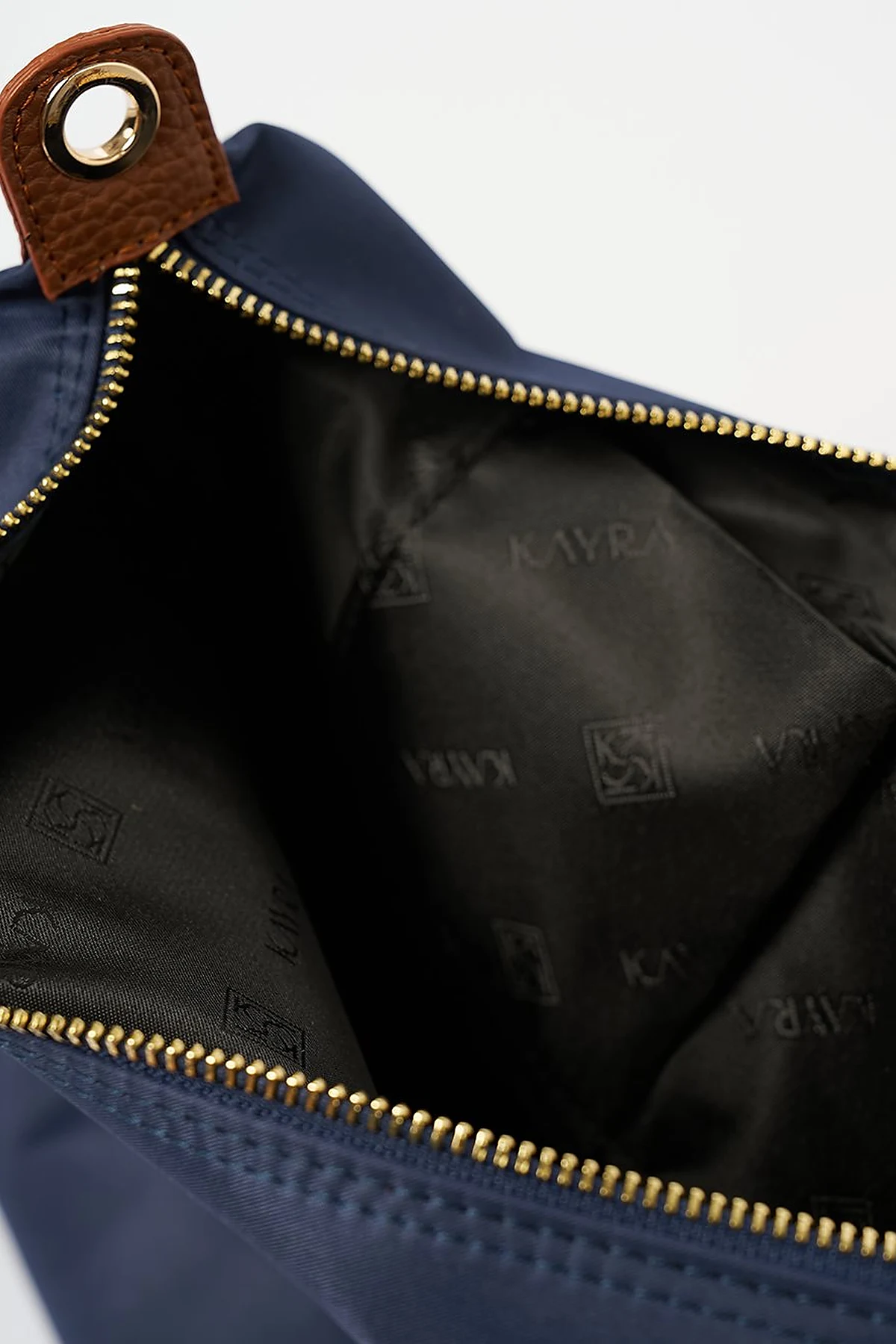 Large Snap Shopper Bag Navy Blue