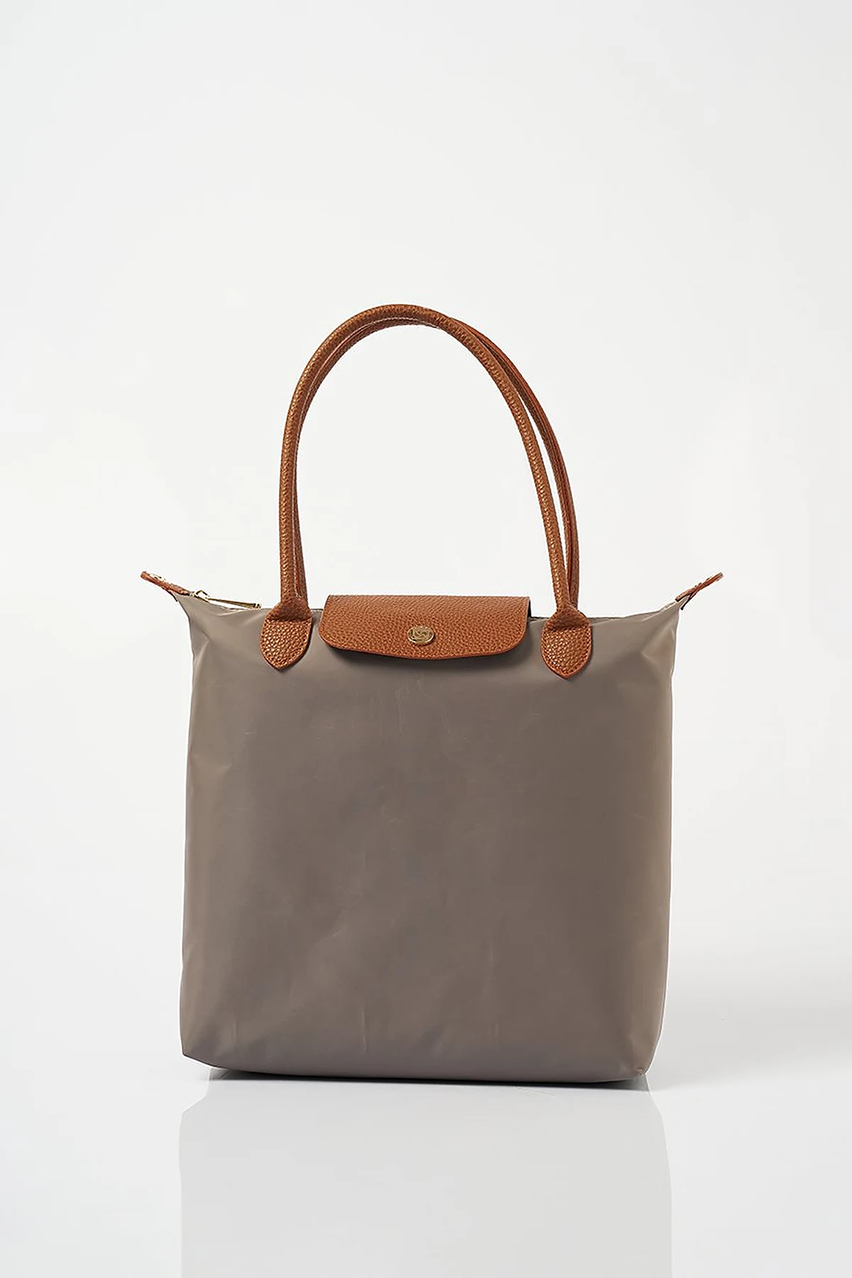 Large Snap Shopper Bag Mink