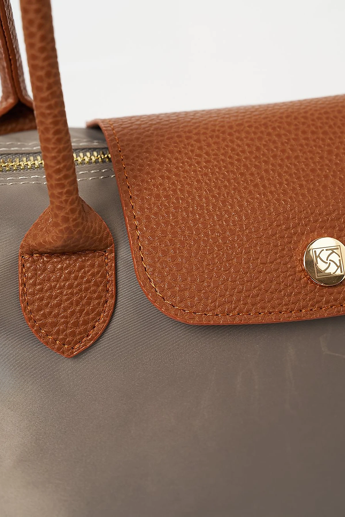 Large Snap Shopper Bag Mink