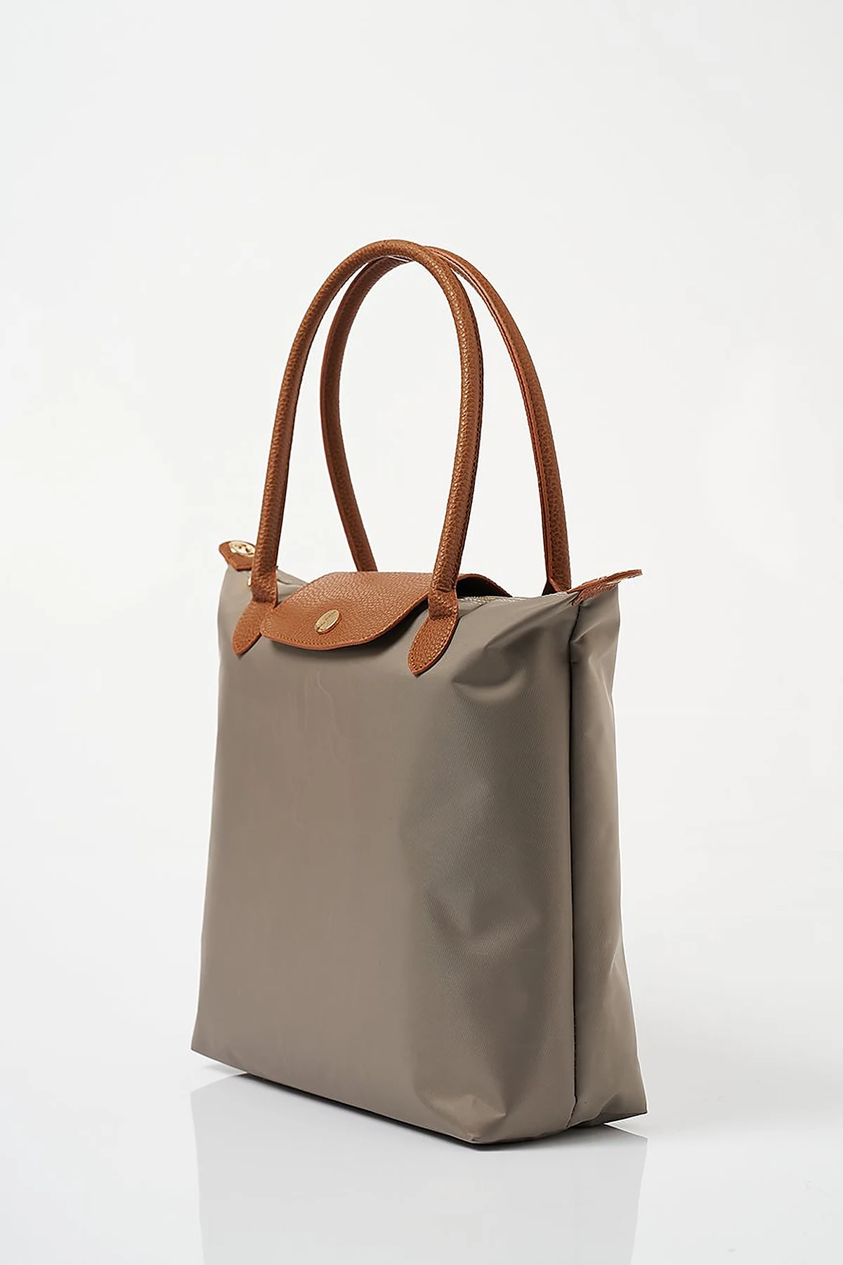 Large Snap Shopper Bag Mink