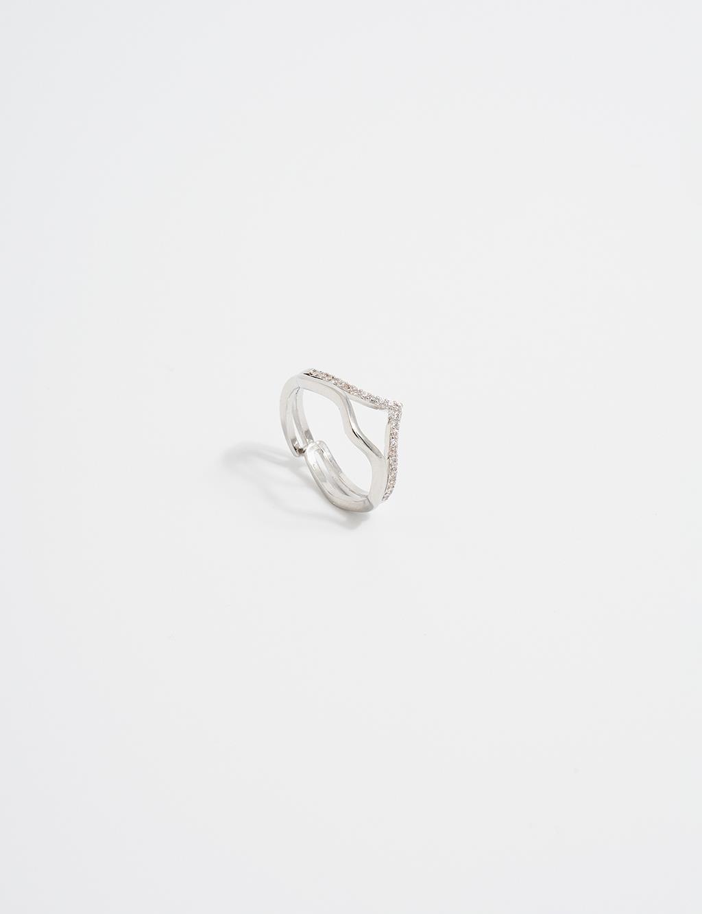 Double Appearance Minimalist Ring Silver