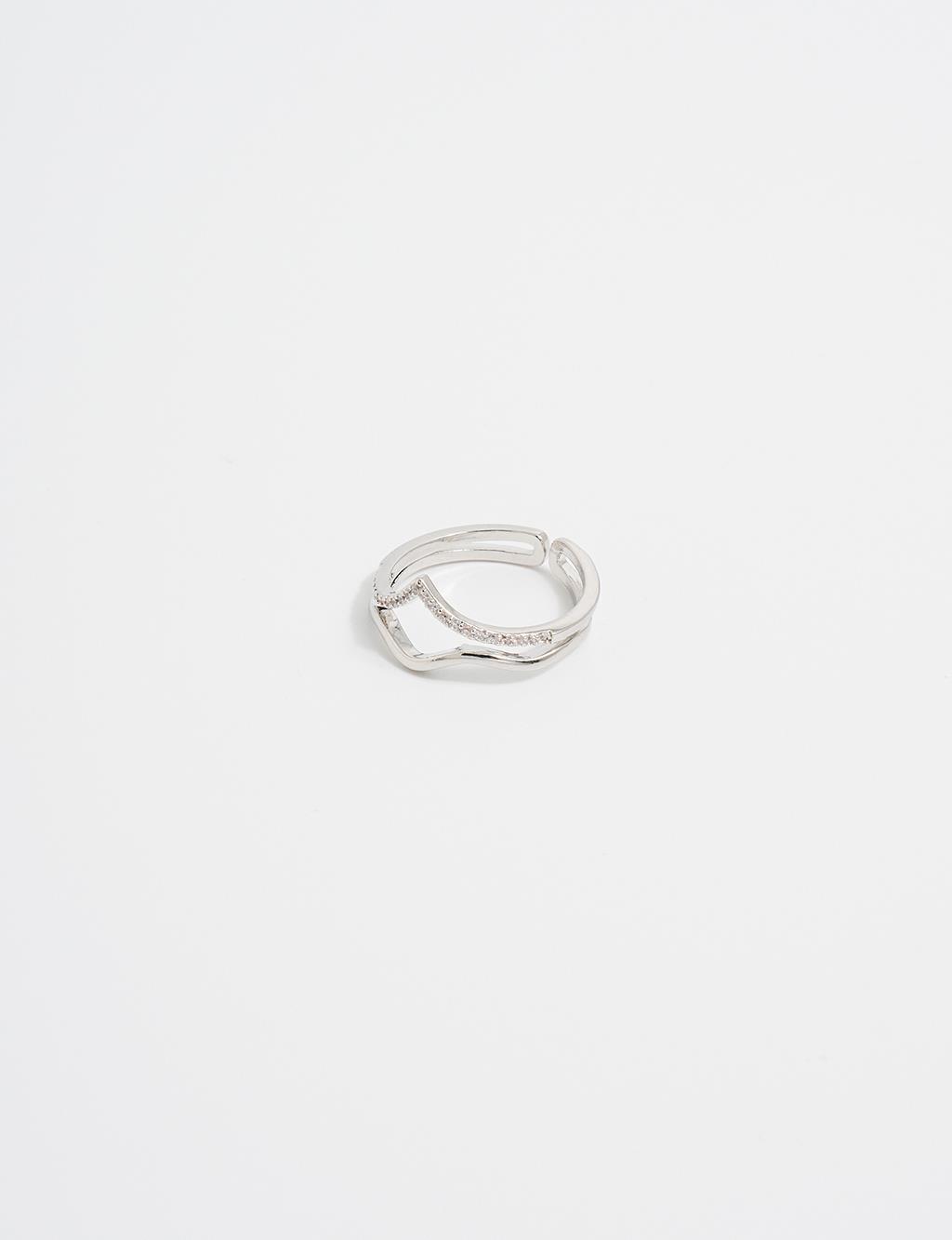 Double Appearance Minimalist Ring Silver