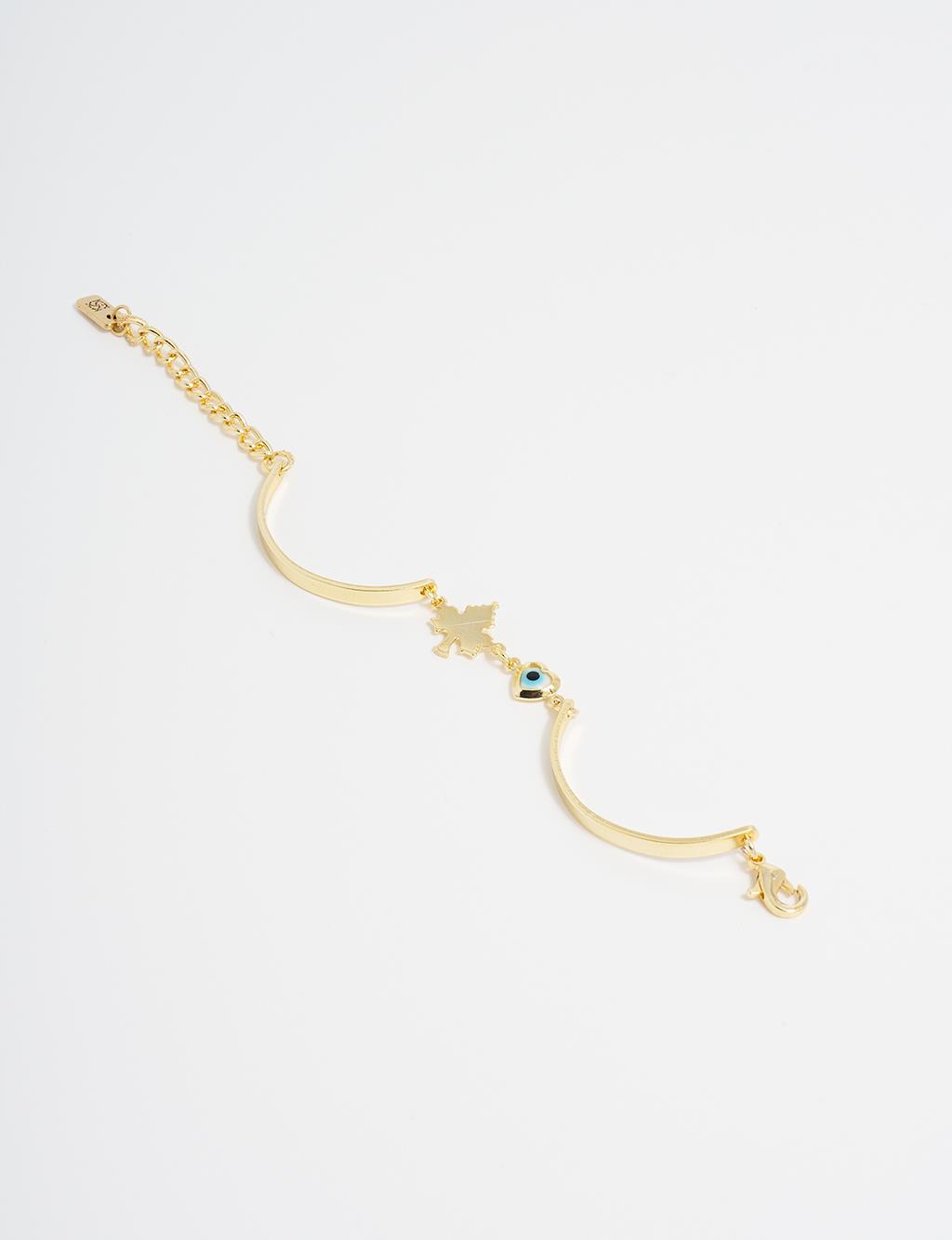 Leaf Figured Bracelet Gold