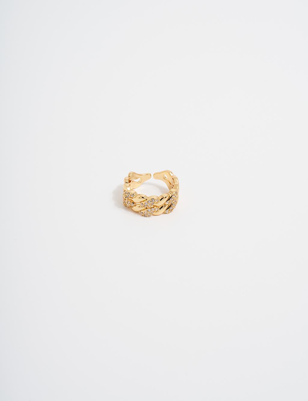 Twist Form Ring Gold