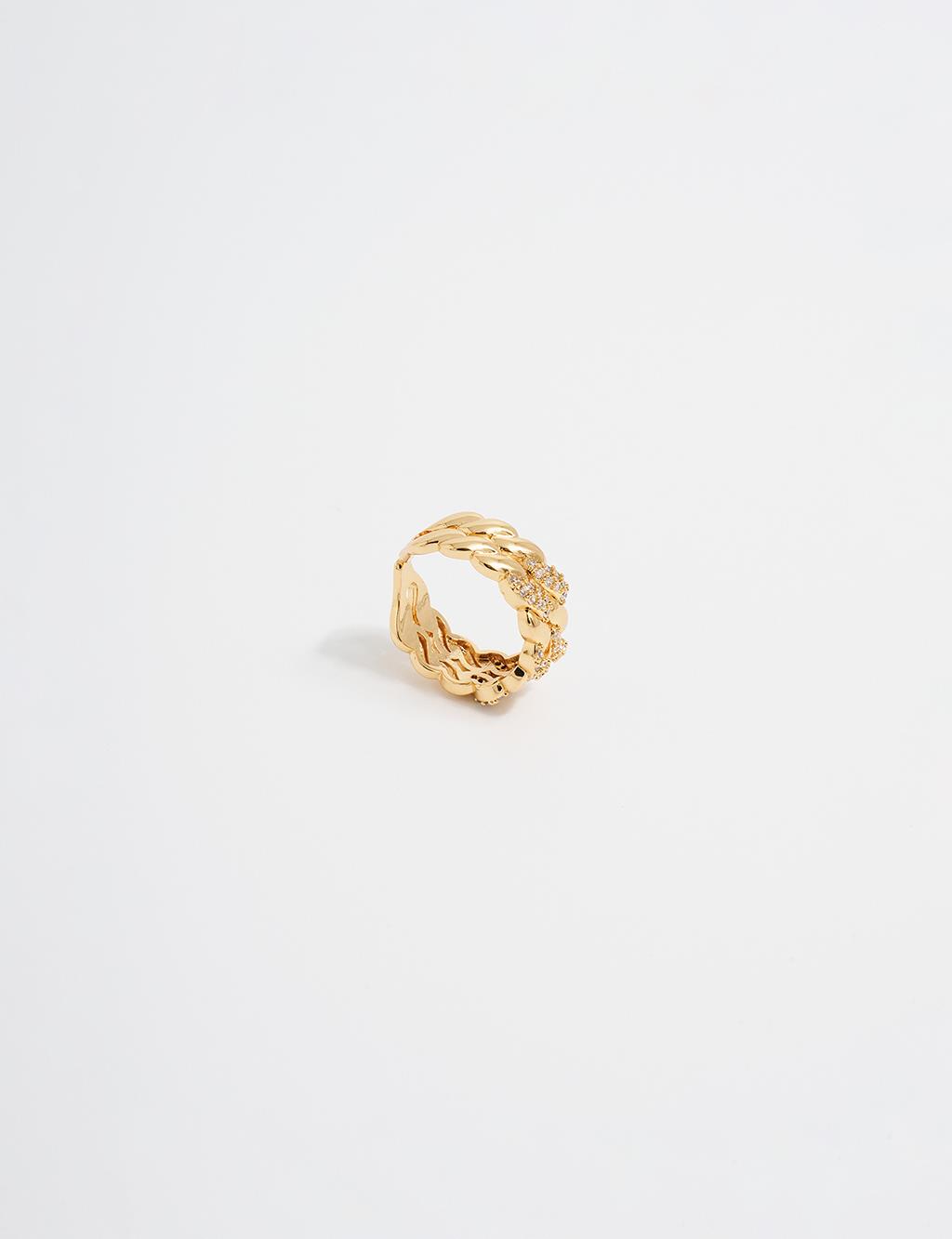 Twist Form Ring Gold