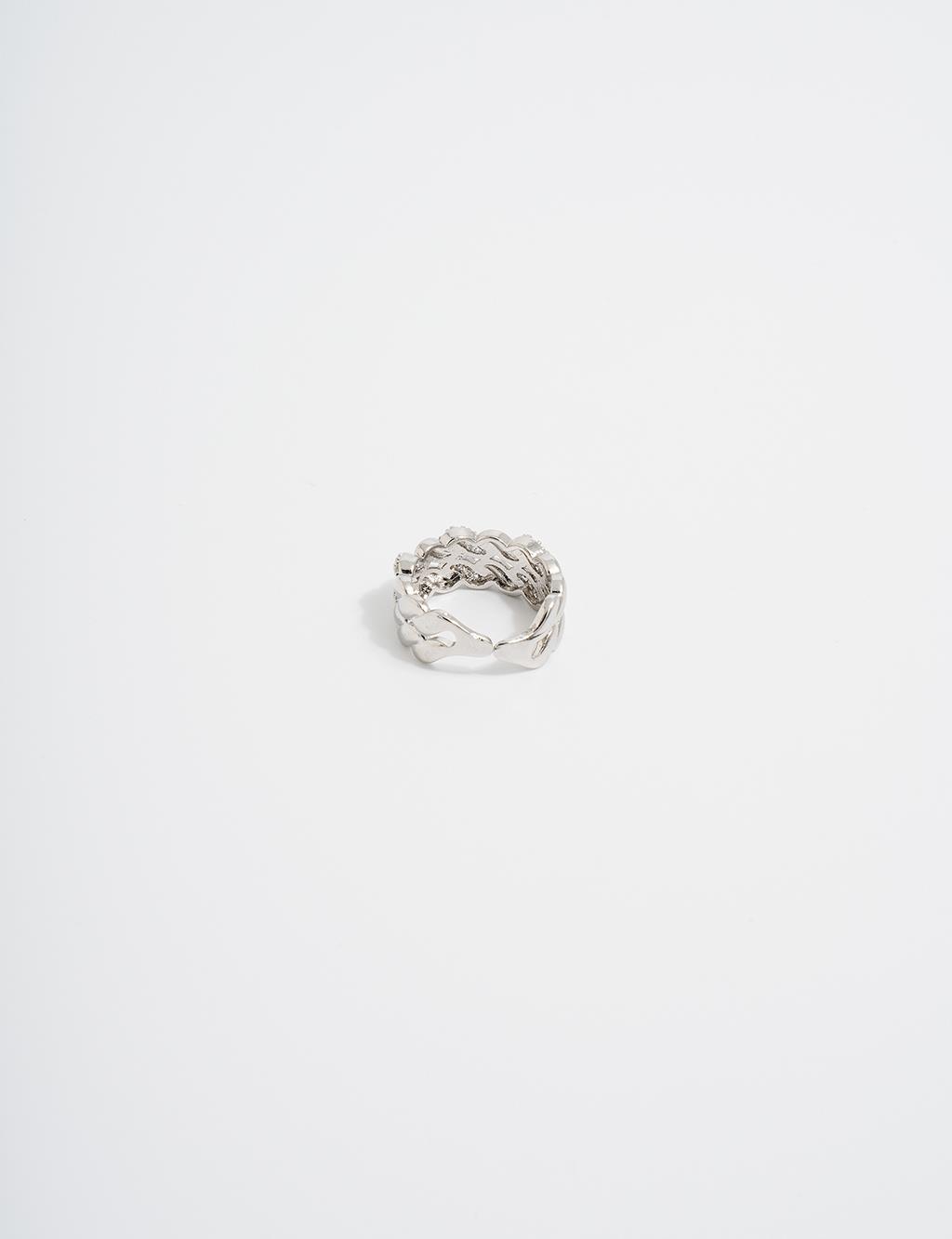 Twist Form Ring Silver