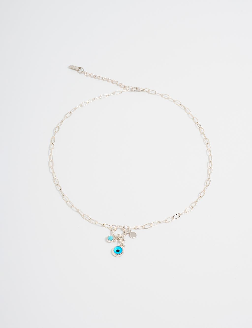 Minimalist Figured Necklace Silver