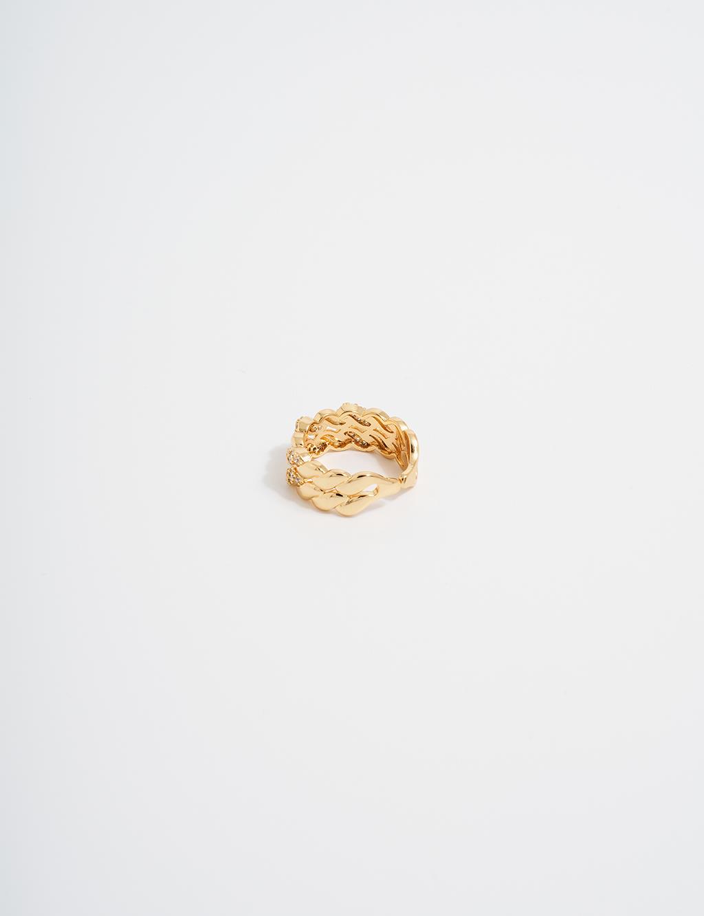 Twist Form Ring Gold