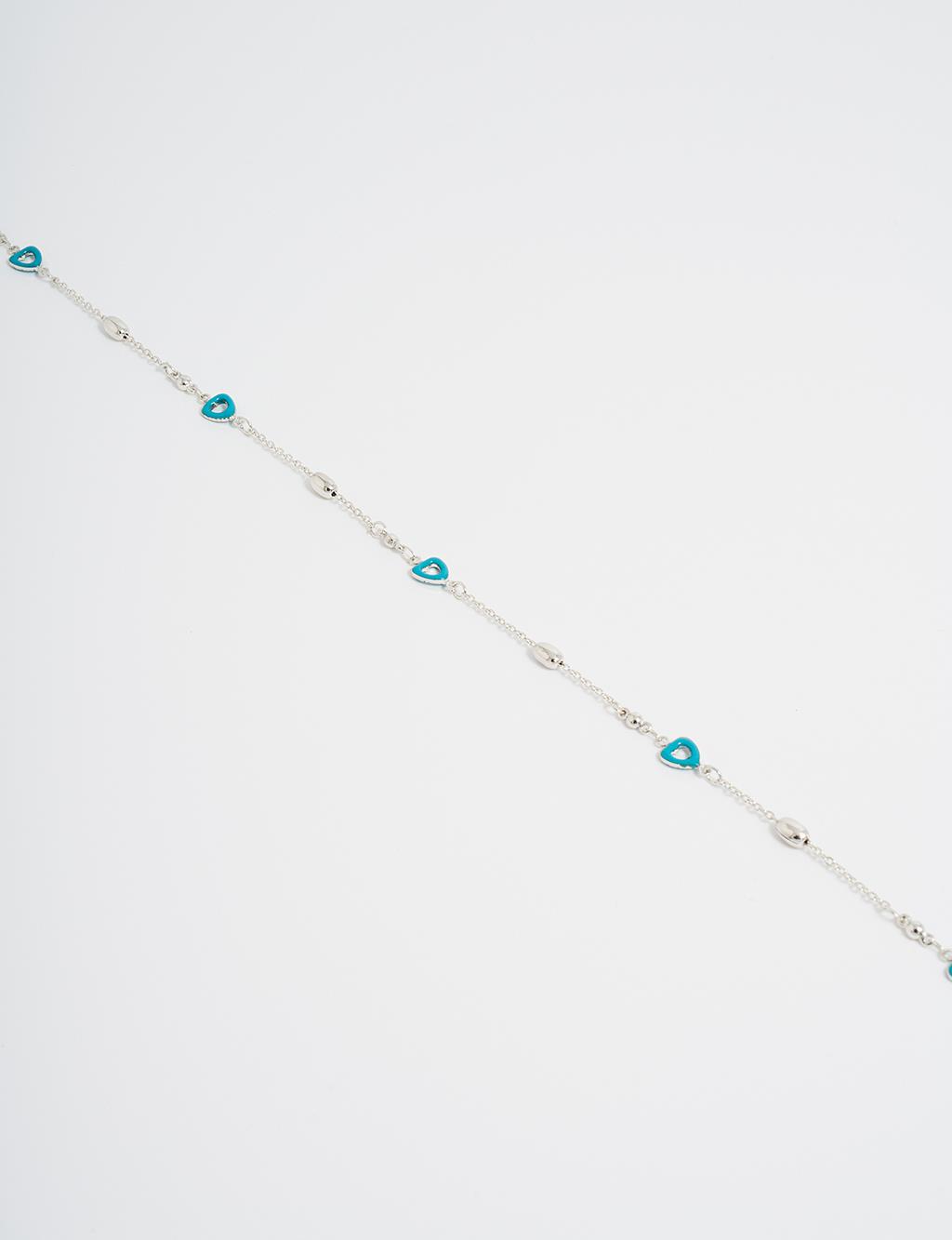 Multiple Minimalist Figured Necklace Silver