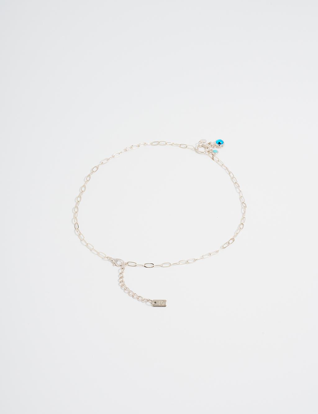 Minimalist Figured Necklace Silver