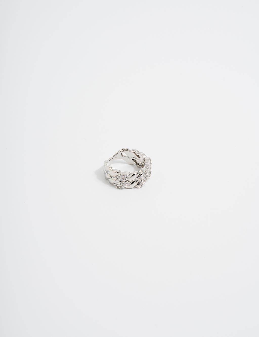 Twist Form Ring Silver