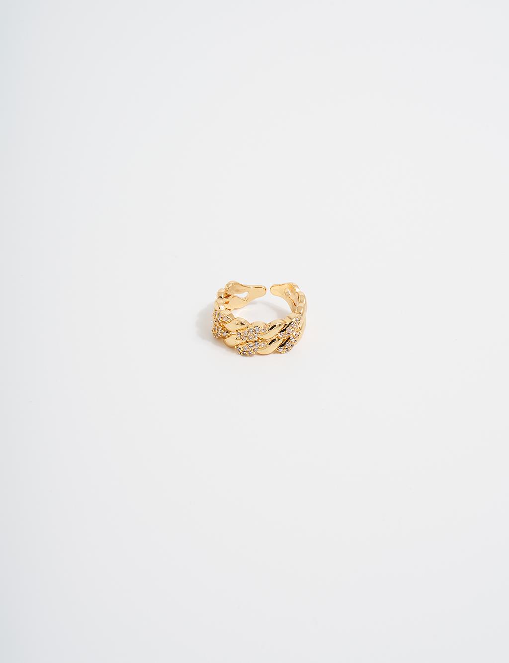 Twist Form Ring Gold