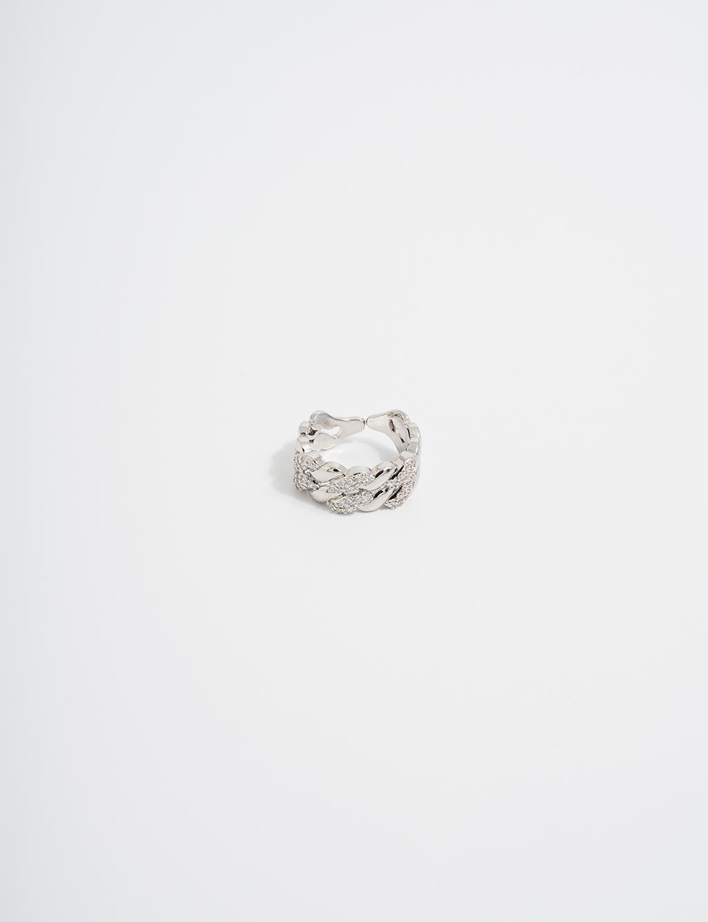 Twist Form Ring Silver