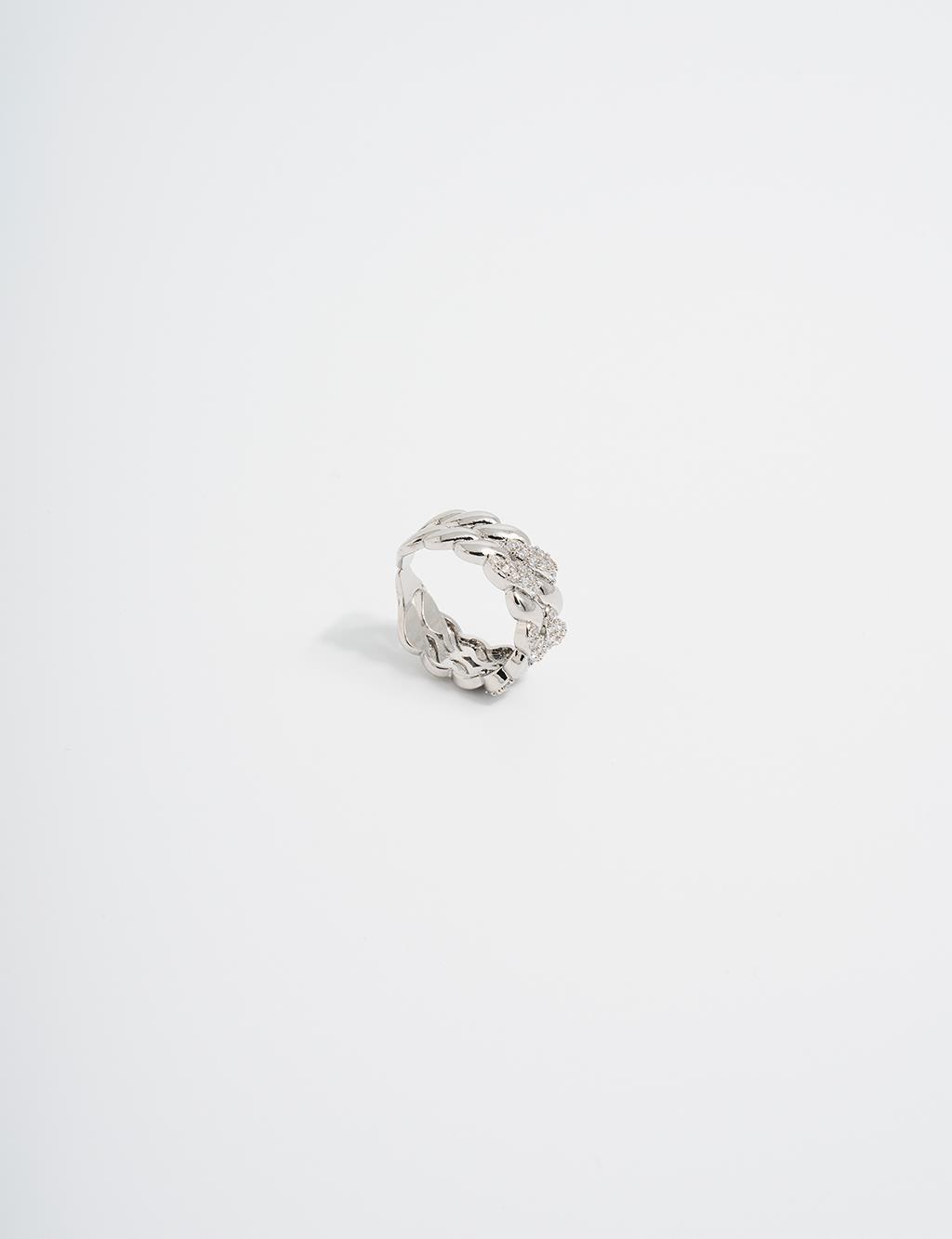 Twist Form Ring Silver