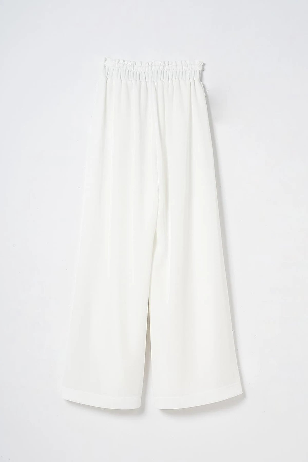 Wide Leg Laced Pants Ecru