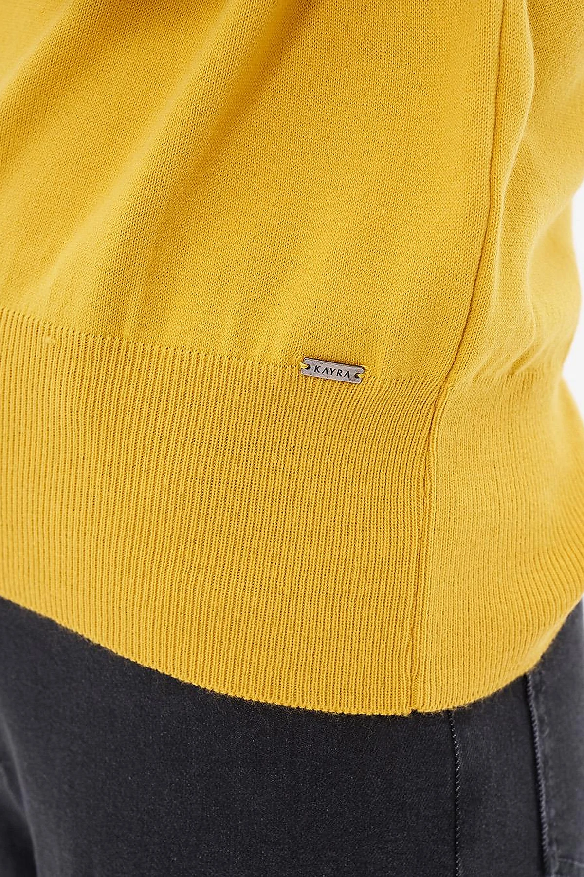 Basic Knit Sweater in Mustard