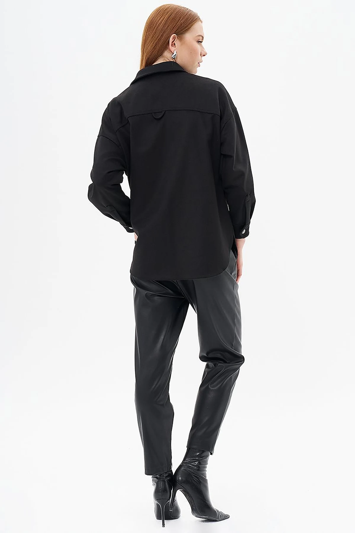 Gold Button Detailed Cashmere Jacket Black