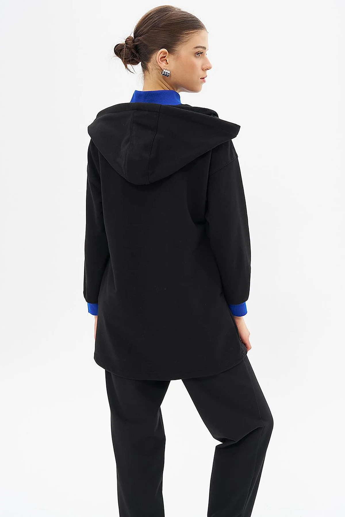 Hooded Three Thread Sweatshirt Black