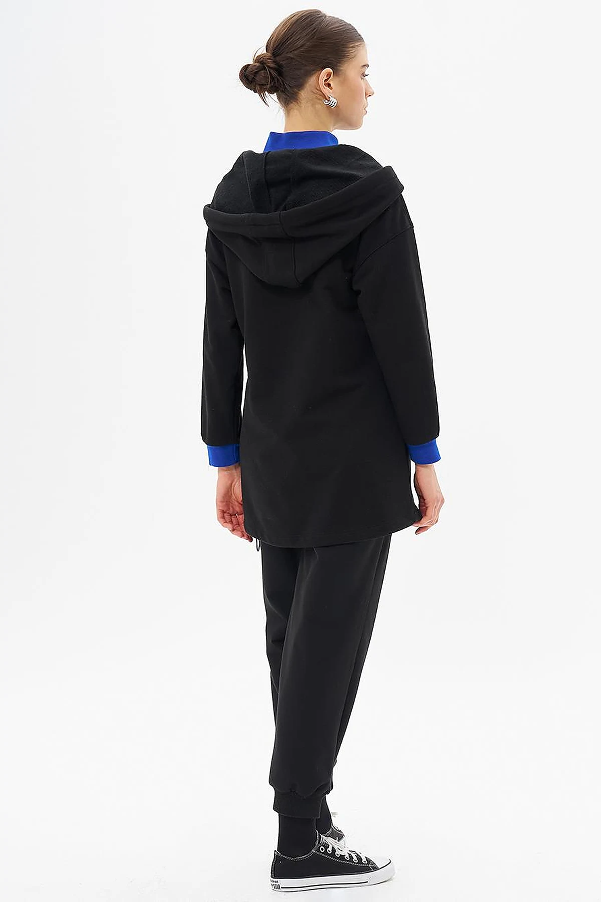 Hooded Three Thread Sweatshirt Black