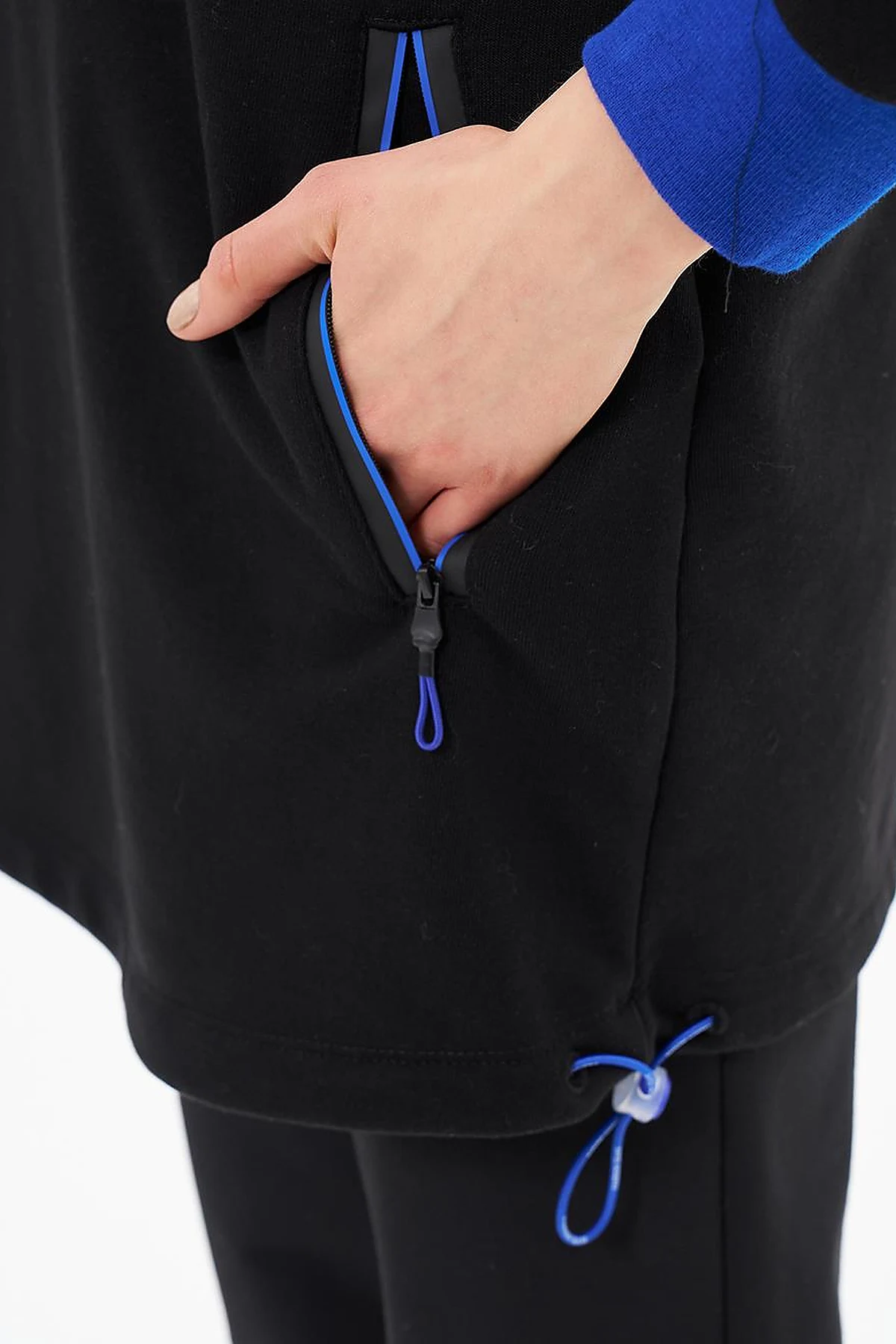 Hooded Three Thread Sweatshirt Black
