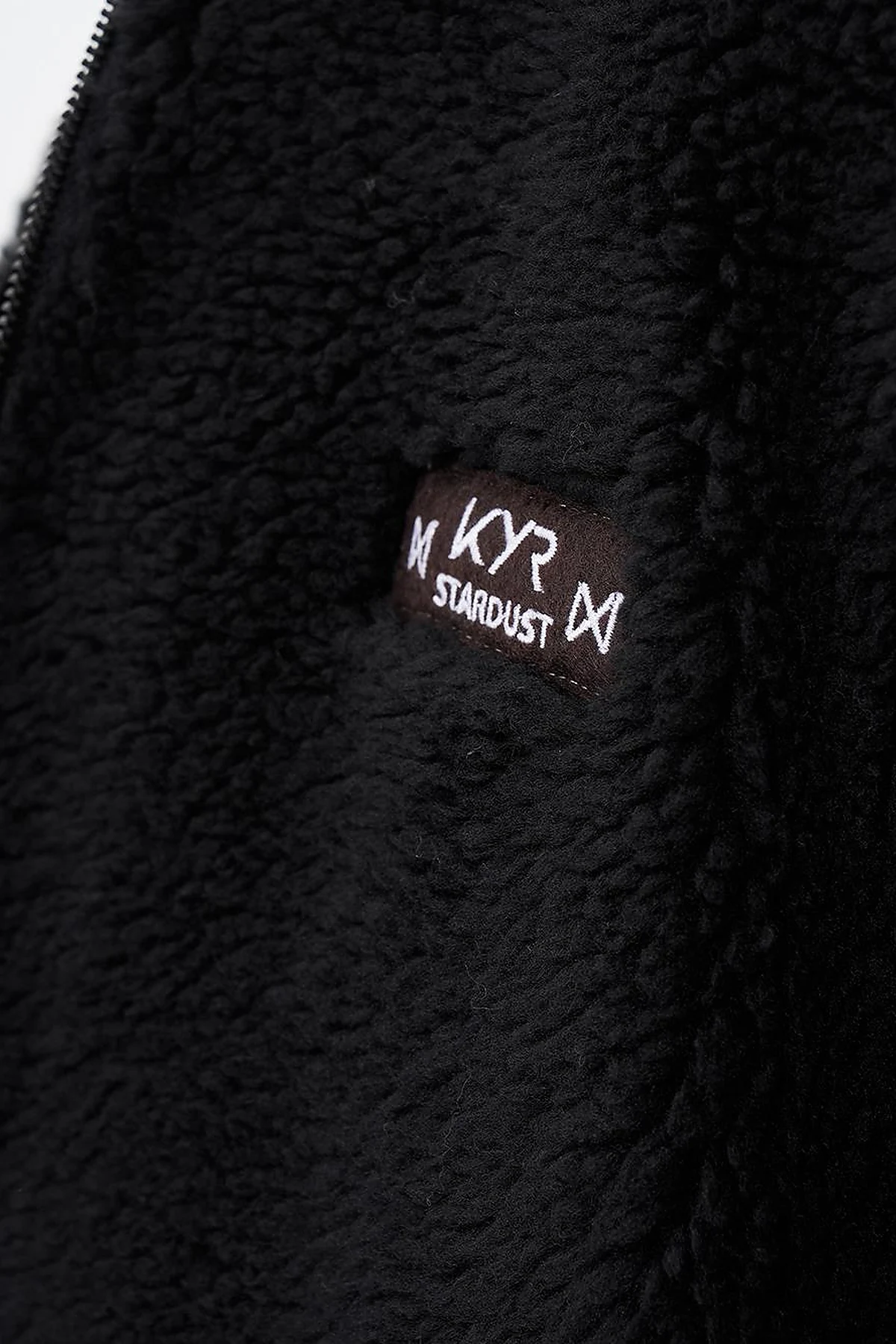 Reversible Faux Fur Coat in Black