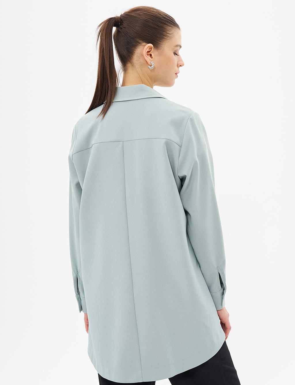 Staple Detailed Tunic Ice Green