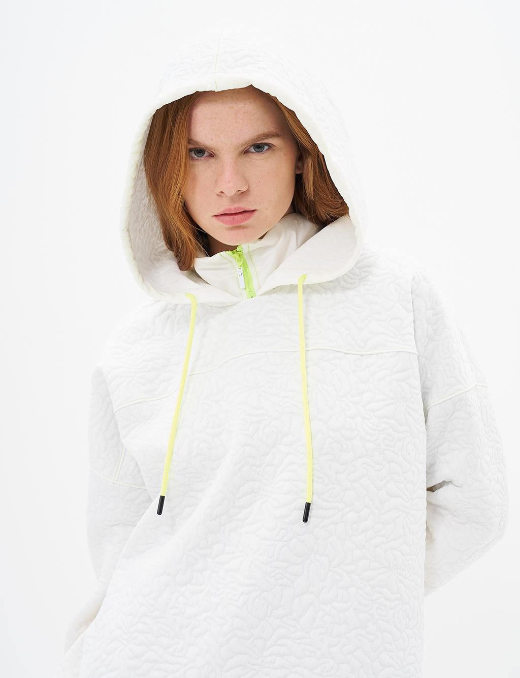 Textured Sweatshirt Optic White