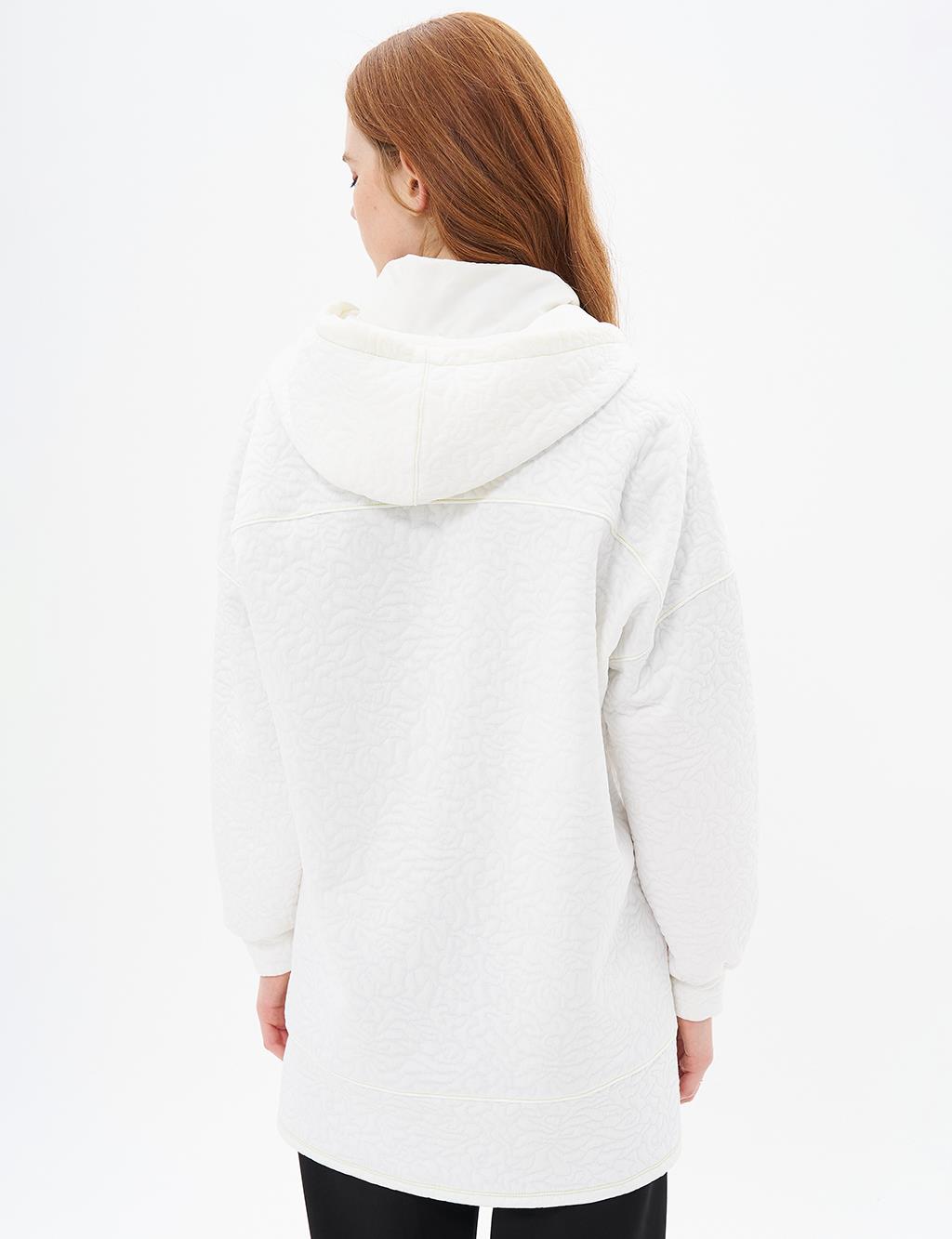 Textured Sweatshirt Optic White