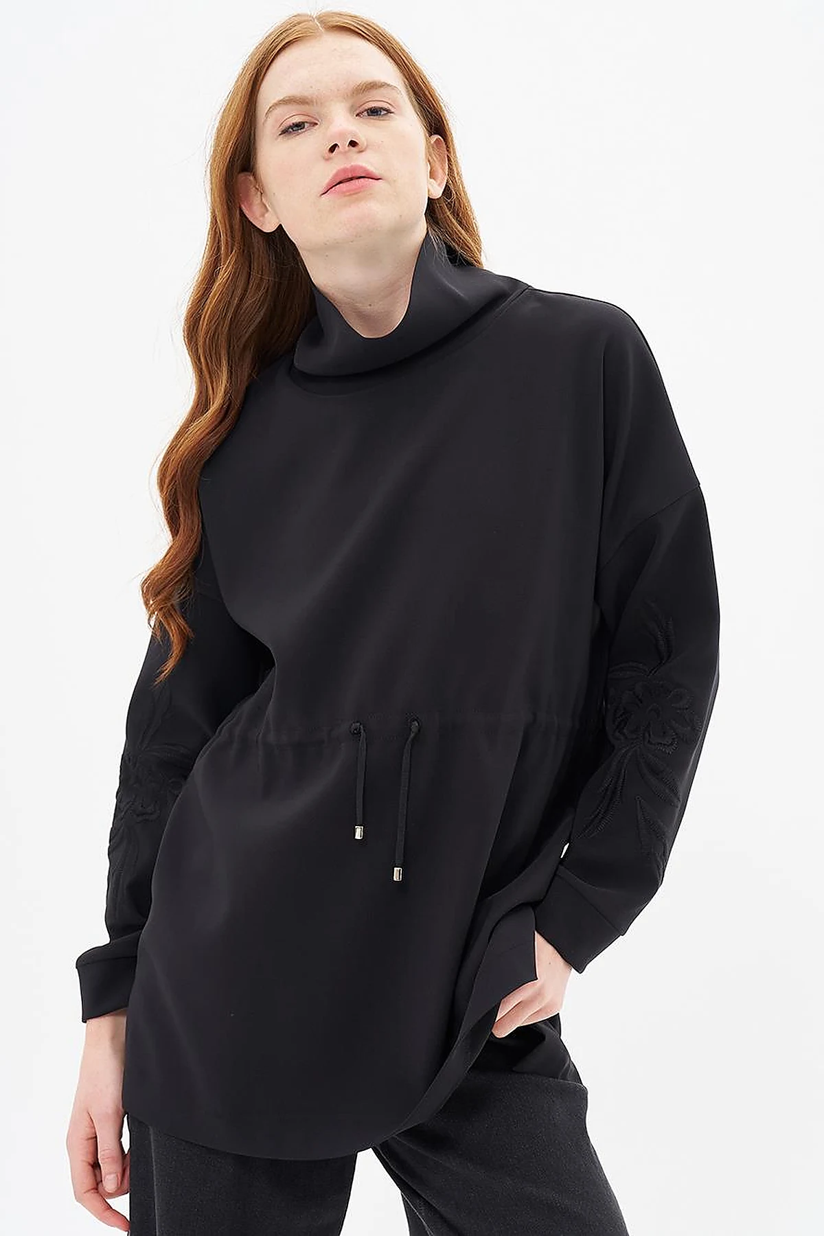 Embroidered Sweatshirt Black