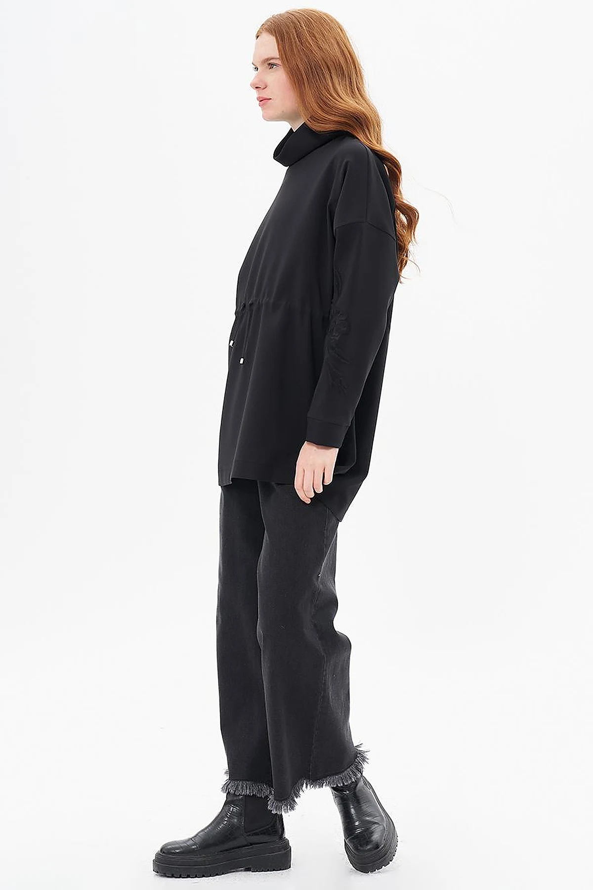 Embroidered Sweatshirt Black