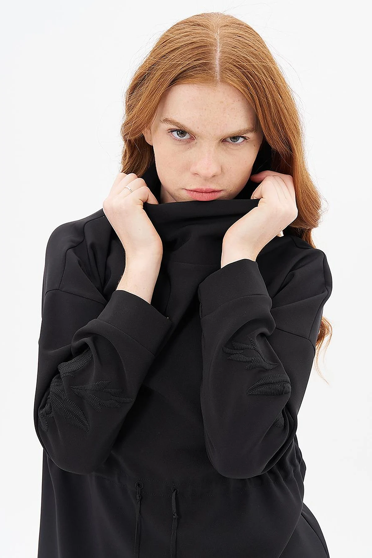 Embroidered Sweatshirt Black