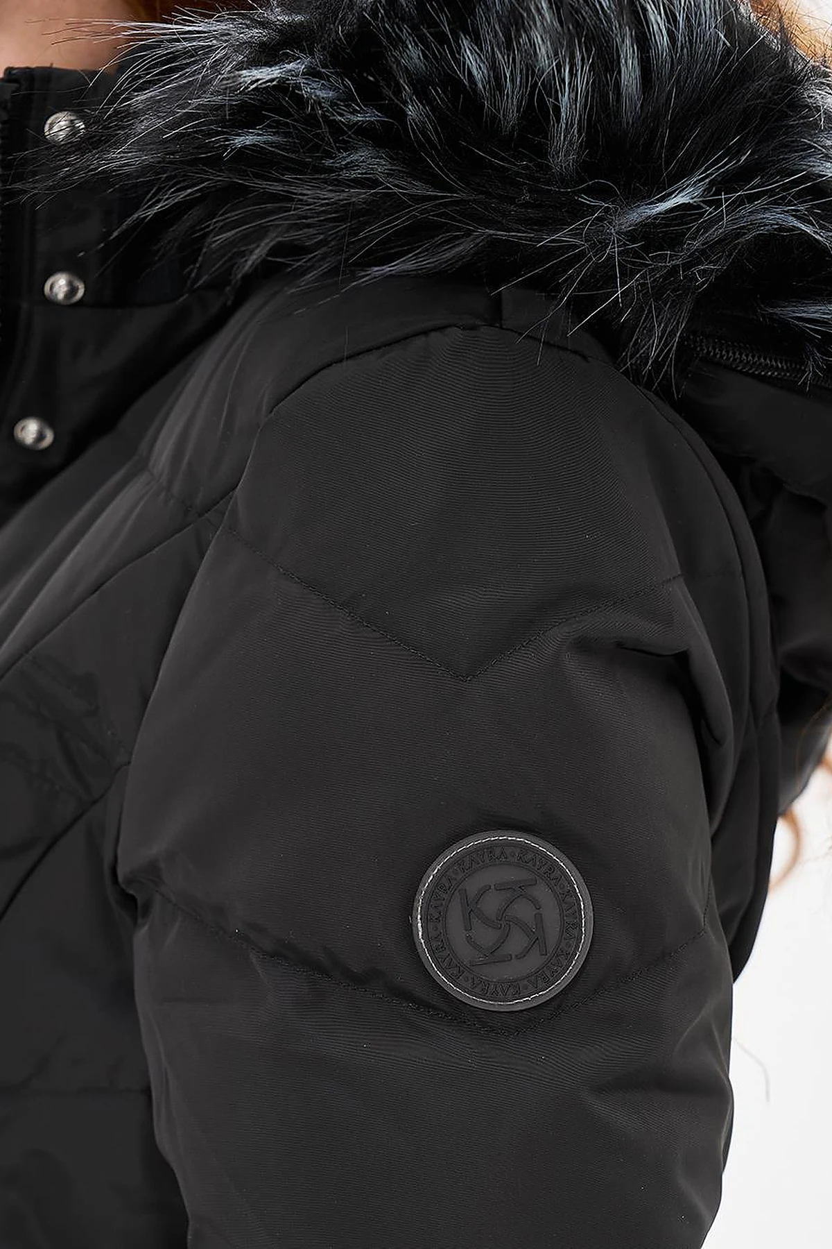 Belted Down Filled Coat Black