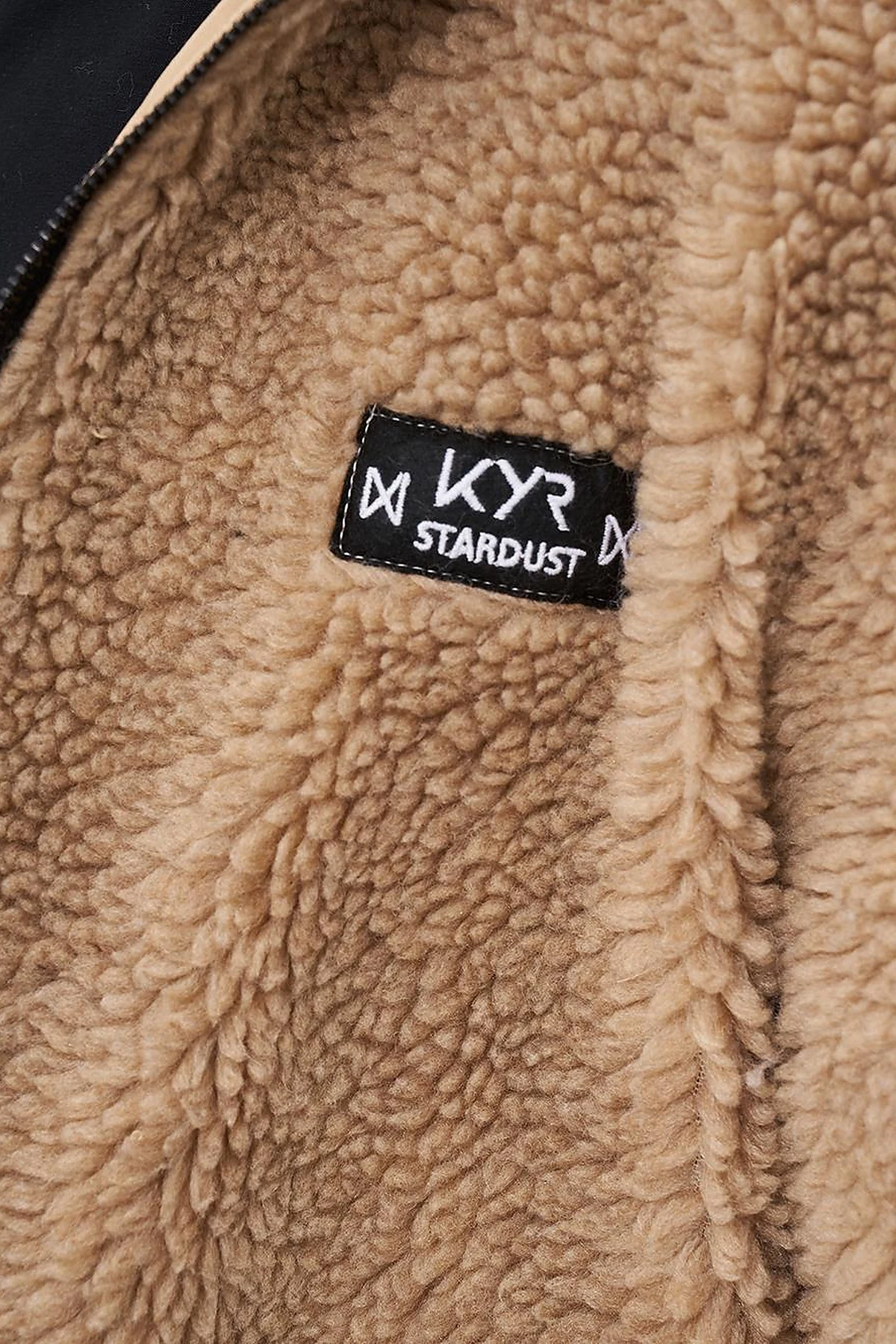 Reversible Faux Fur Coat in Beige
