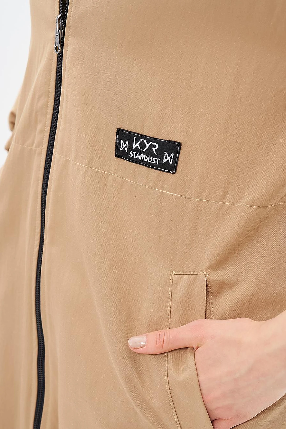 Reversible Faux Fur Coat in Beige