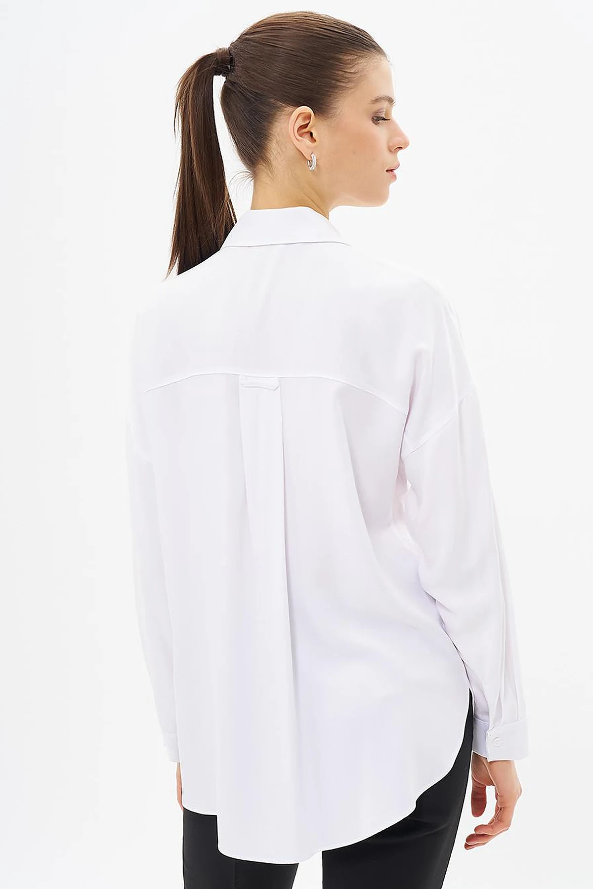 Stone Embroidered Chic Blouse Optic White