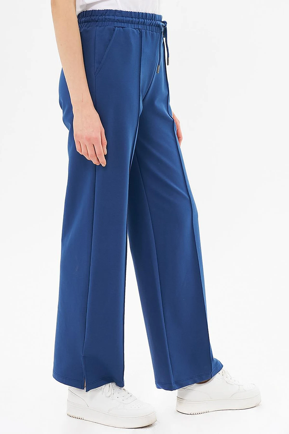Topstitched Pants in Indigo