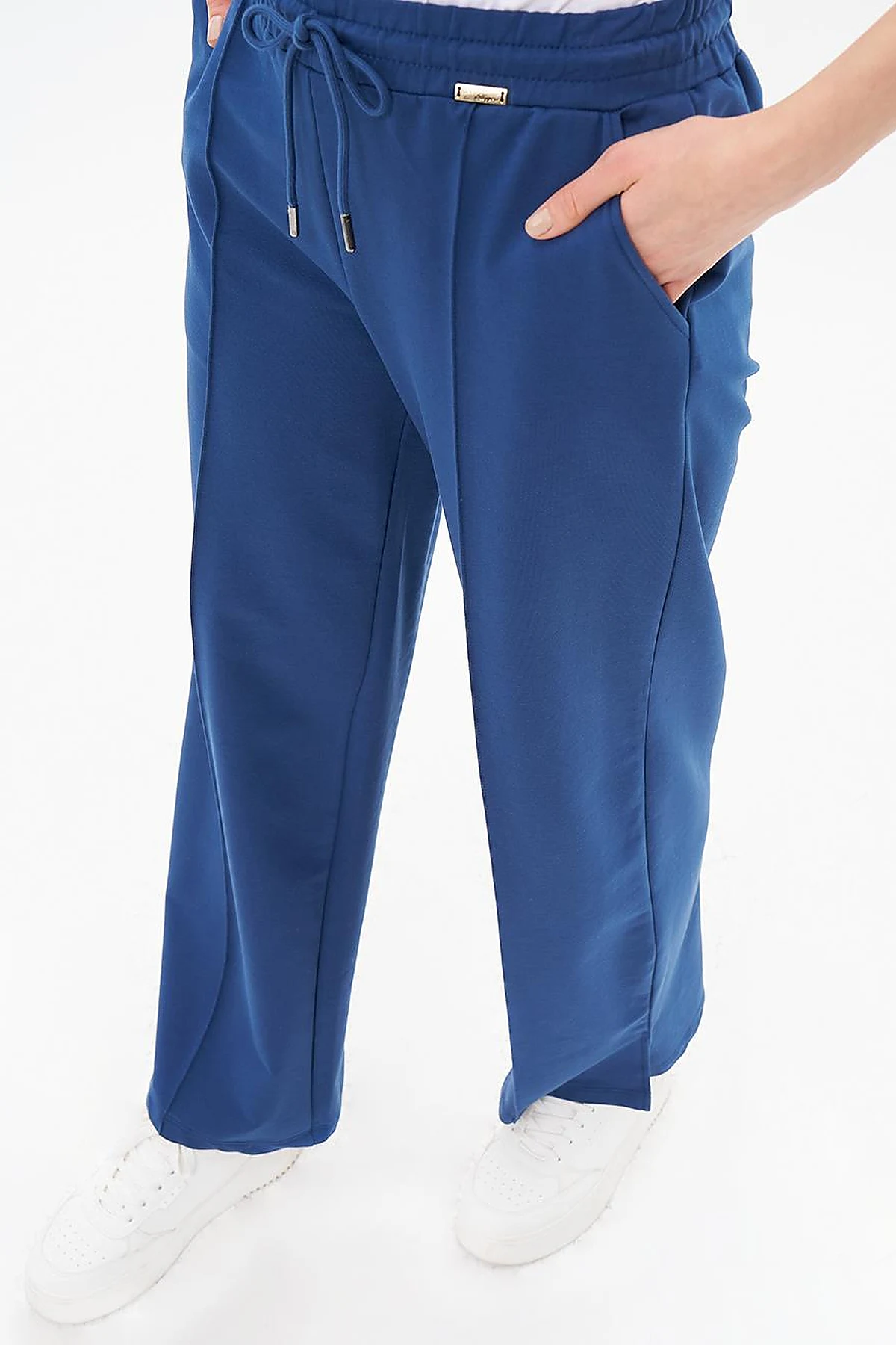 Topstitched Pants in Indigo
