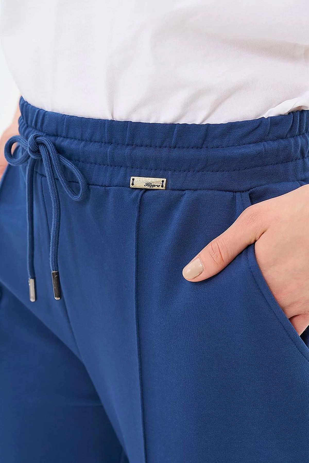Topstitched Pants in Indigo