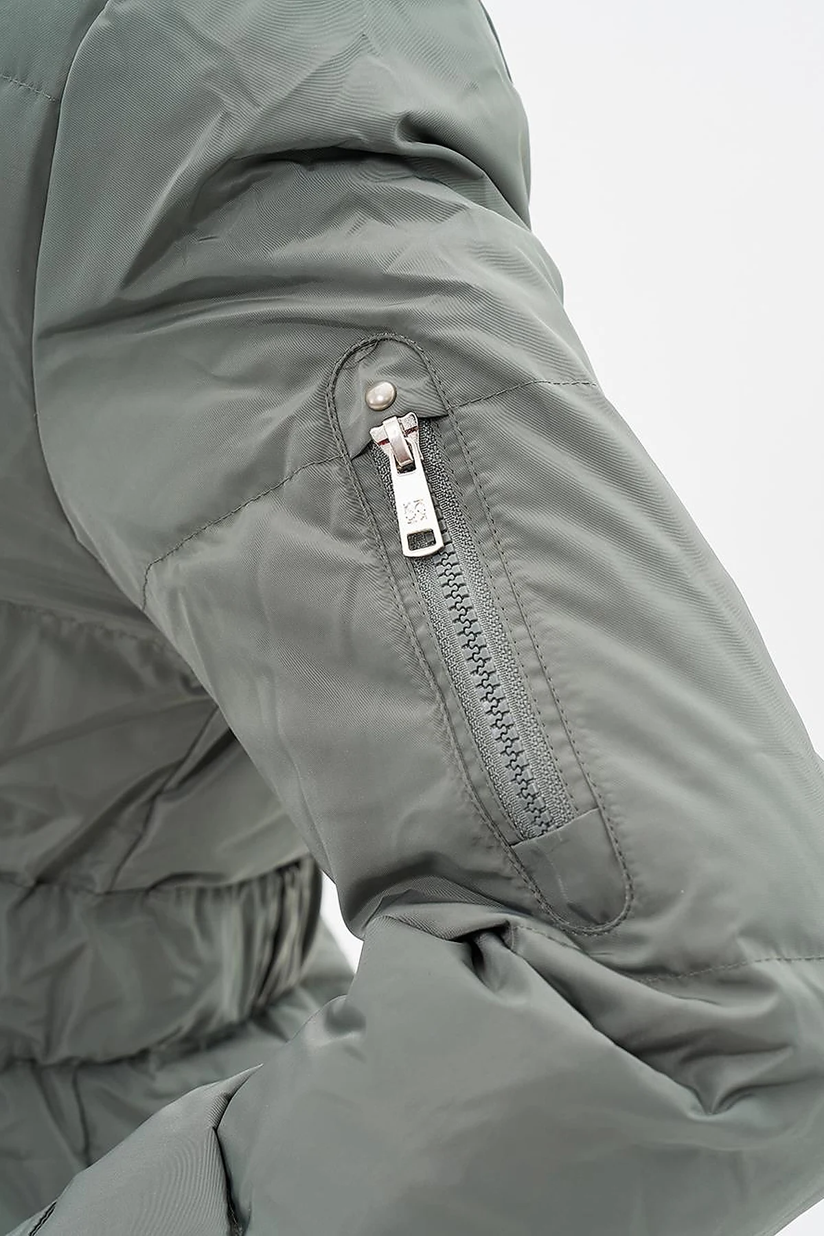 Hooded Down-Filled Jacket Moss Green