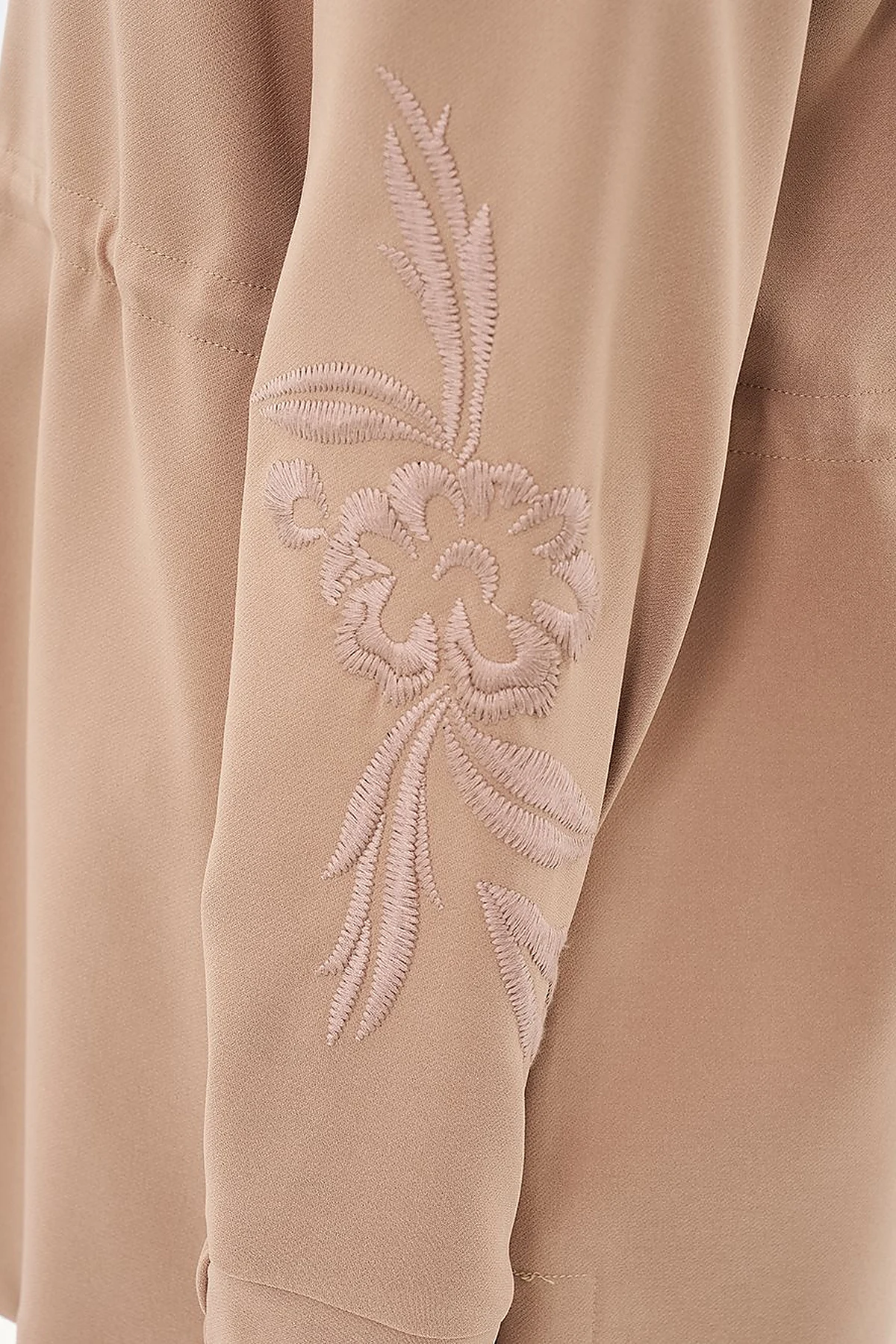 Embroidered Sweatshirt Beige