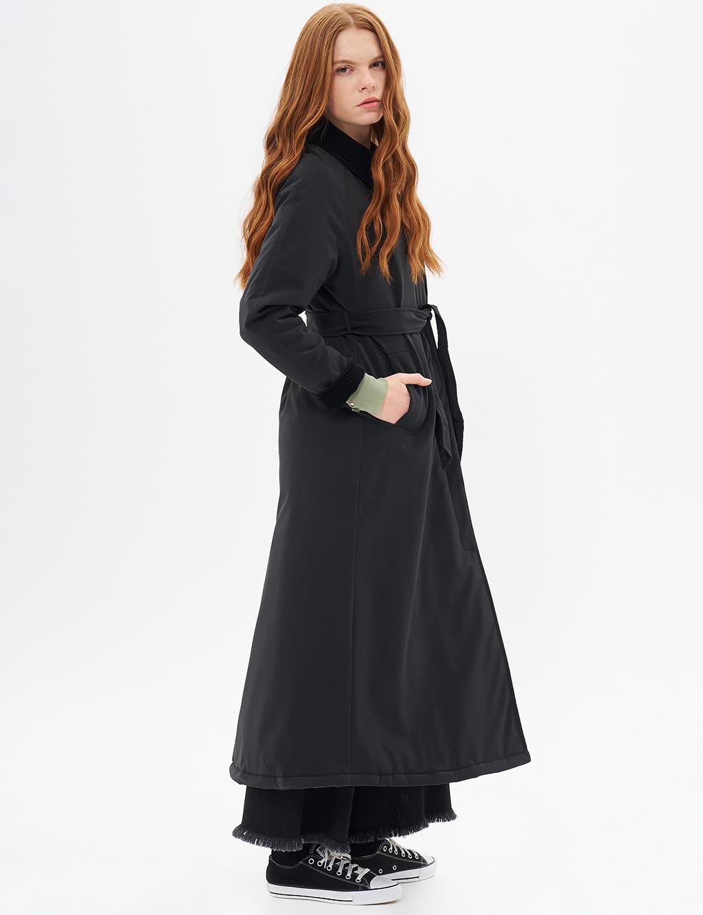 Belted Coat Black