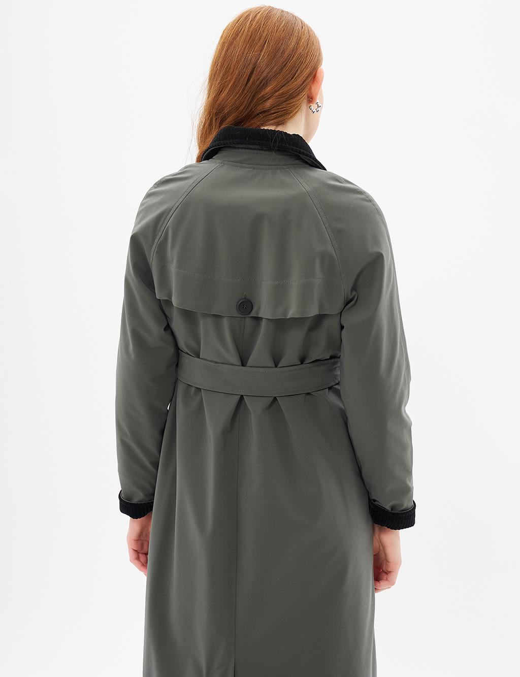 Belted Coat Khaki