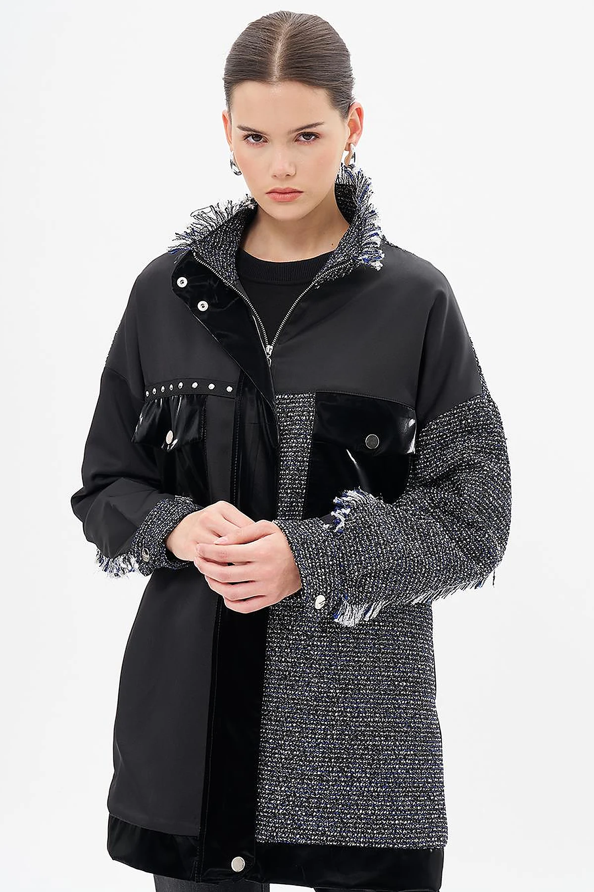 Tassel Detailed Jacket Black