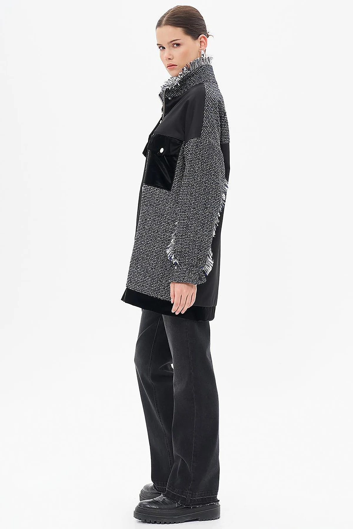 Tassel Detailed Jacket Black