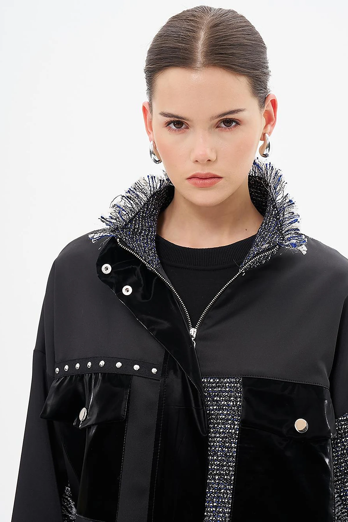 Tassel Detailed Jacket Black