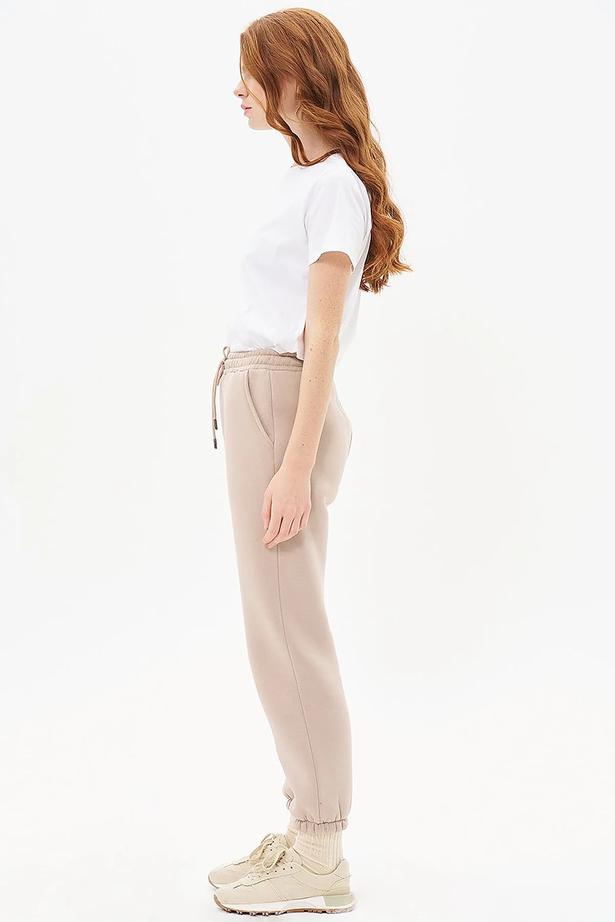3-Piece Jogger Pants in Stone