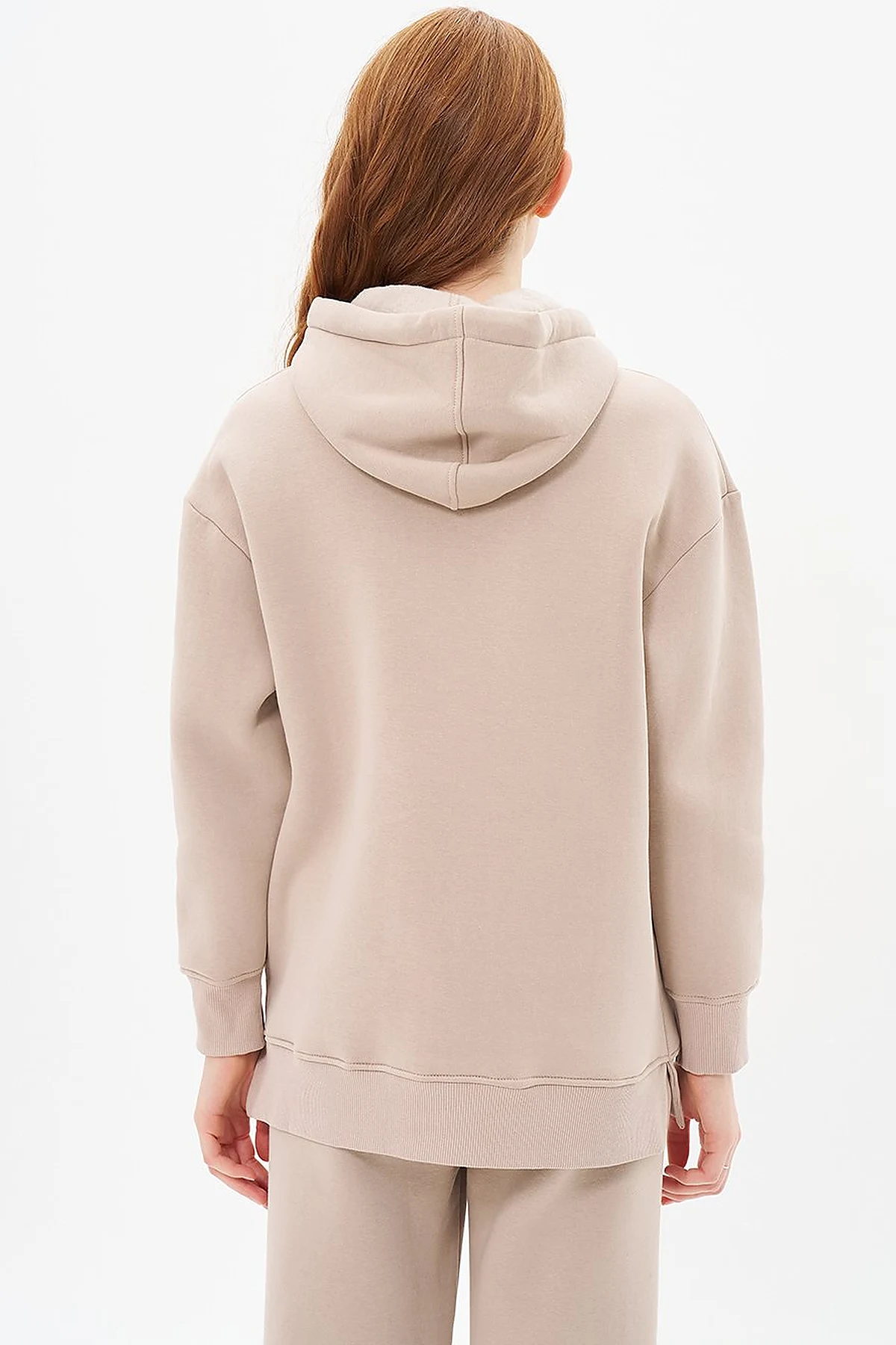 Hooded Sweatshirt in Stone